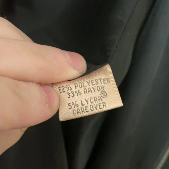 Vintage Trousers Etc New York Black Zip-up Jacket Size 6 - Picture 5 of 8